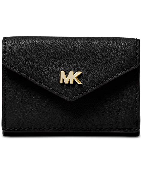 michael michael kors shiny leather trifold flap wallet|Michael Kors Medium Leather Flap Trifold Wallet .